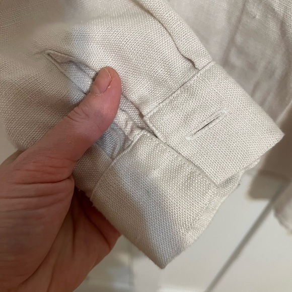 Amann MADE IN AUSTRIA 100% Linen With Artistic Metal details Top Lagenlook 38 - Picture 12 of 12